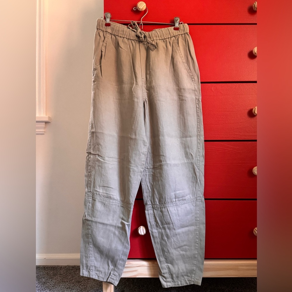 Everlane linen barrel leg Pants